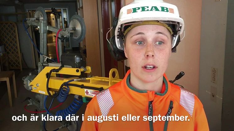 Fönsterbyte på Norrlands universitetssjukhus