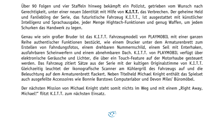 Auf ritterlicher Mission - K.I.T.T. von PLAYMOBIL
