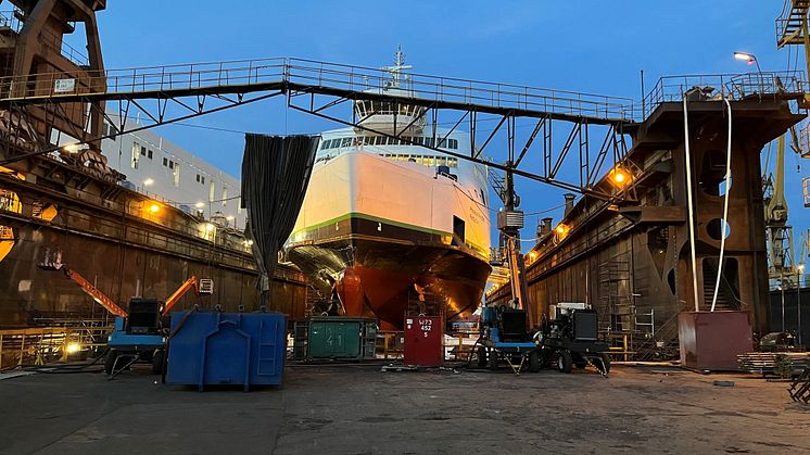 Scandlines hybrid ferry Prinsesse Benedikte at Remontowa_3