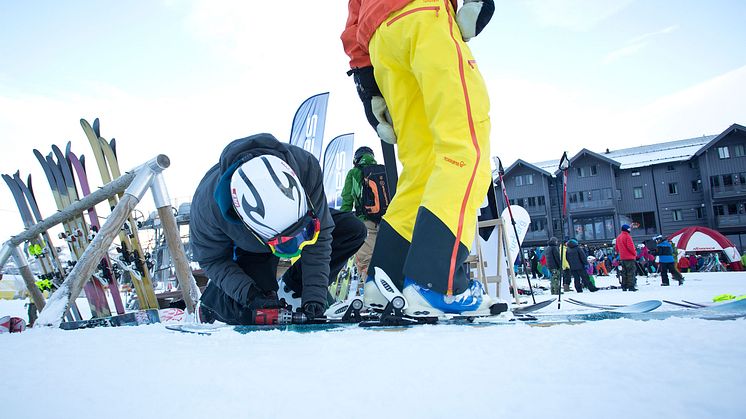Gratis testing av ski og brett under skitesthelgene.
