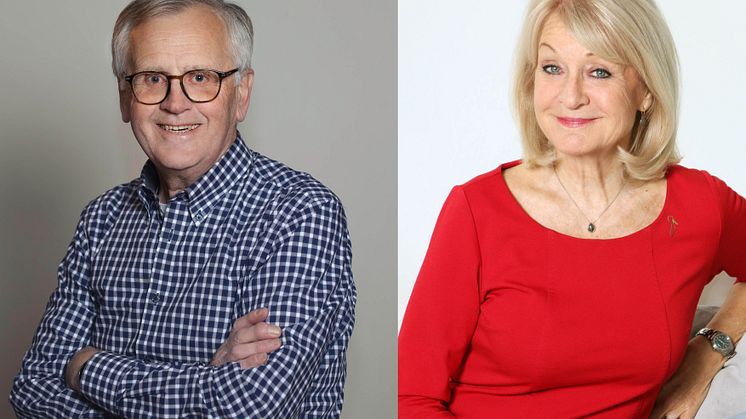 Claes Hagman, läkare, och Alexandra Charles, ordförande i 1,6 & 2,6 miljonerklubben har glaukom, grön starr.
