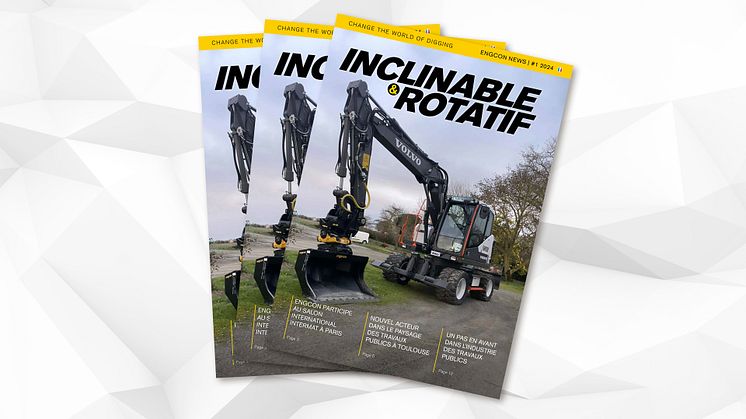 Pour tous les passionnés de pelles hydrauliques – un nouveau numéro d’Inclinable & Rotatif vient de sortir !