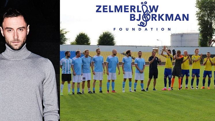 Fotograf: Per Kristiansson,  FC Zappaninhos i ljusblått i bild från en match i Litauen 