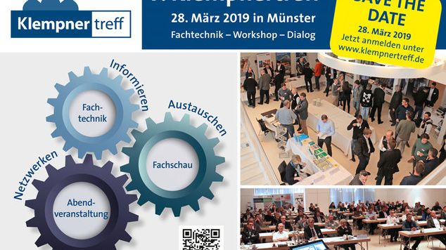 Save the date: Am 28.3.2019 geht der Klempnertreff in die nächste Runde. Foto: klempner magazin