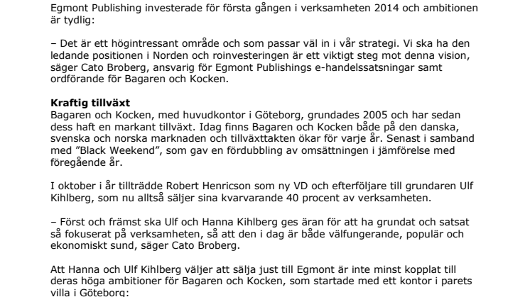 Pressmeddelande Bagaren och Kocken 171128