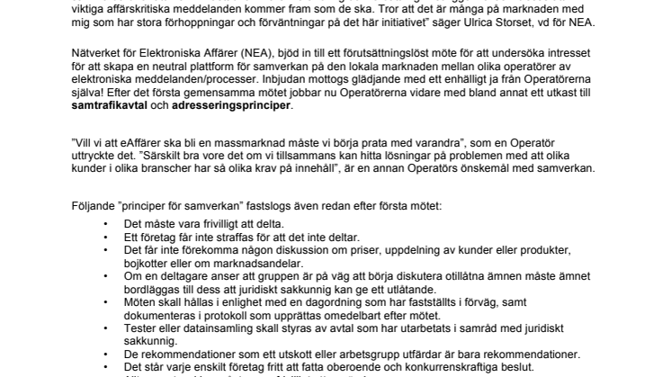 Sveriges ledande operatörer samarbetar för att öka eAffärer!