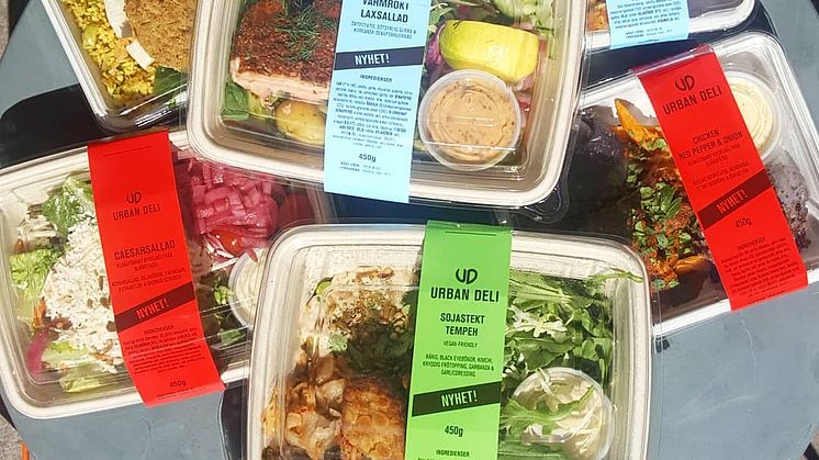 Urban Deli sallader och matlådor
