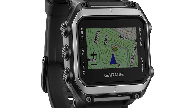 epix™ – Garmins® första navigator i klockformat  med detaljerad karta