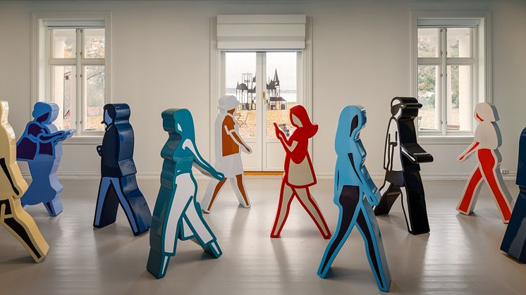 Julian Opie. Installation view JO.VRGF15@Moss. 2023. Foto_Eivind Lauritzen_7