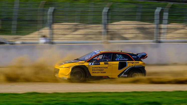 engcon blijft als partner investeren in Rallycross met elektrische voertuigen - de volgende ronde van de World Championship-serie vindt plaats in het Belgische Mettet