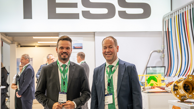 Helge Tangerås og Espen Halland-Johansen fra TESS.