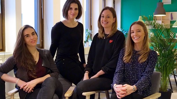 Från vänster: Tamara Bernad, Deborah Mühlrad, Lisa Löfgren och Caroline Rödén 