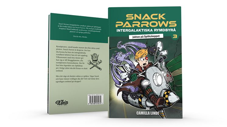 Snack Parrow 3, omslag, fram- och baksida