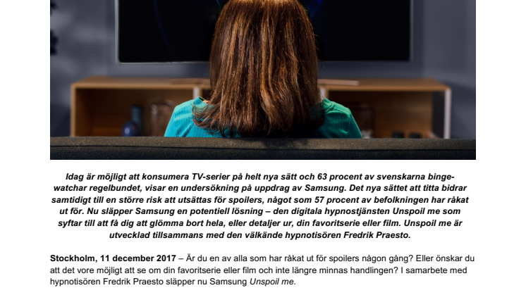 Digital hypnostjänst kan få dig att glömma din favoritserie