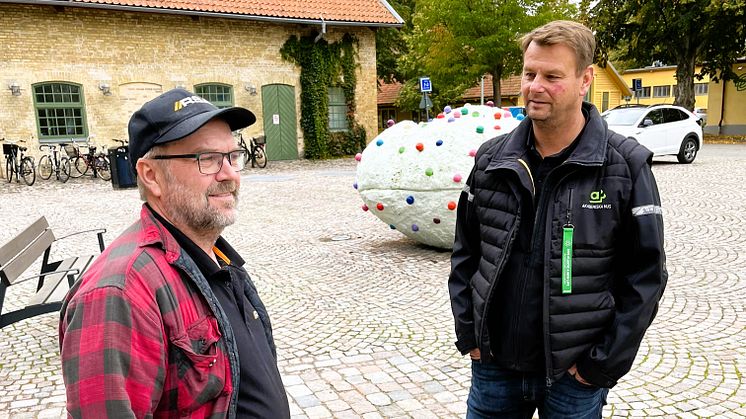 Magnus Carlson, ansvarig Tekniskförvaltare, är nöjd med samarbetet med RSA-gruppen, speciellt elektrikern Lasse.