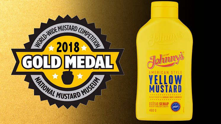 GULD I SENAPS-VM TILL JOHNNY’S® YELLOW MUSTARD!