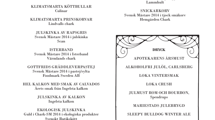 Framtidens korvar presenterades på Årets Julbord 2014