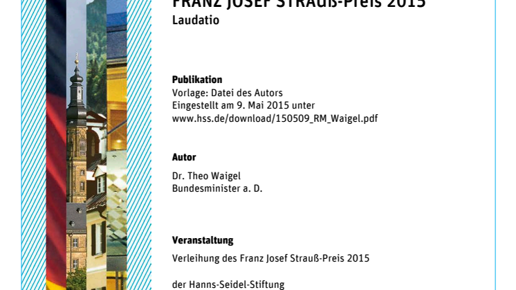 „Poetischer Wegbereiter“ der Deutschen Einheit: Reiner Kunze erhält den Franz Josef Strauß-Preis