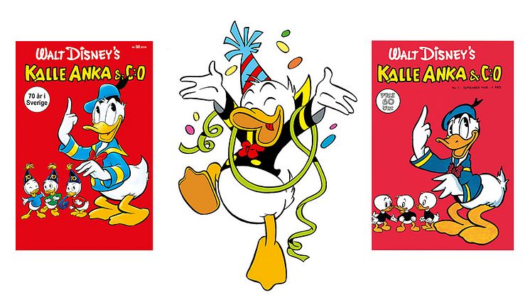 Kalle Anka & C:o firar 70 år med en hyllning till den allra första utgåvan - nr 1 från 1948.