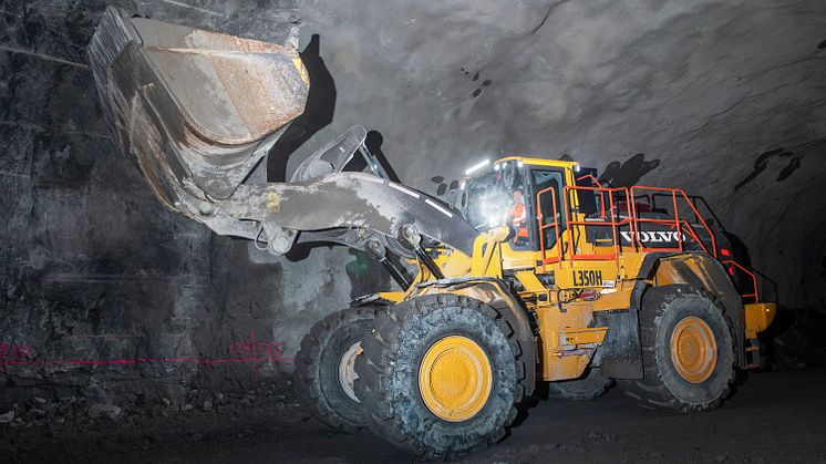 Volvo L350H hjullastare hos Euromining