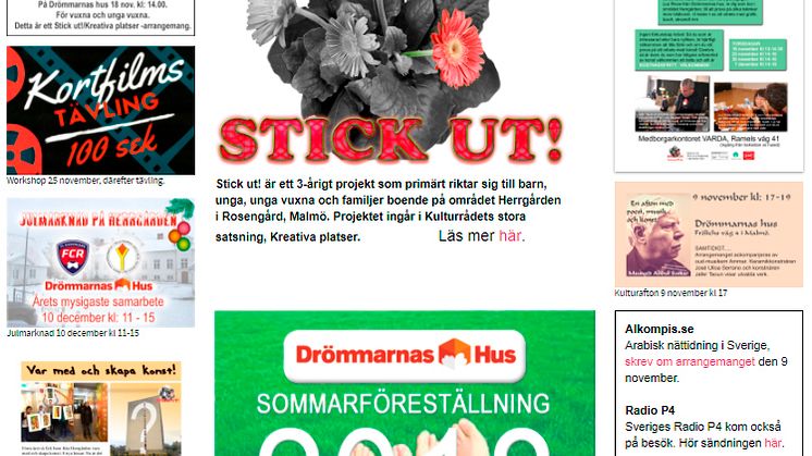 Stickut! Publik hemsida