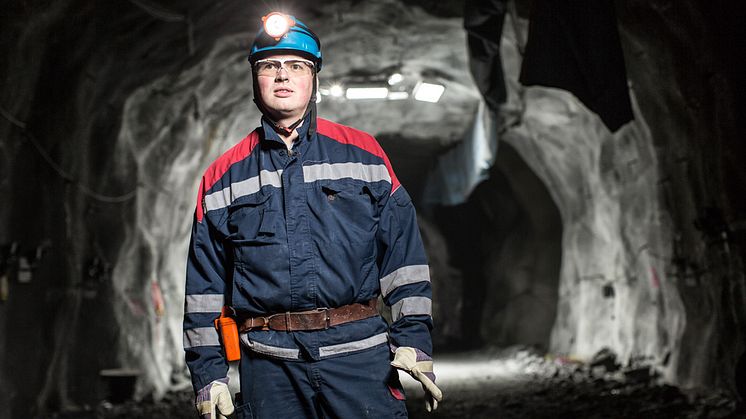 – Jämfört med de brytningsmetoder som idag används på stora djup runt om i världen har Raise Caving flera fördelar, förklarade Matthias Wimmer, chef för Mining Technology hos LKAB i Kiruna. Foto: LKAB