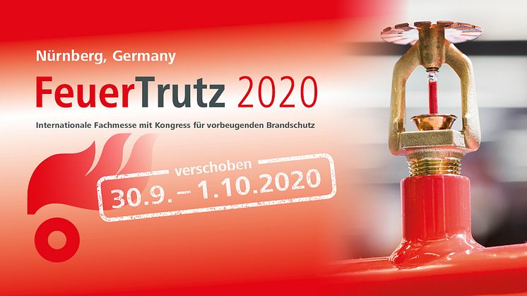 Verschiebung: Neuer Termin der FeuerTrutz 2020 am 30. September und 1. Oktober