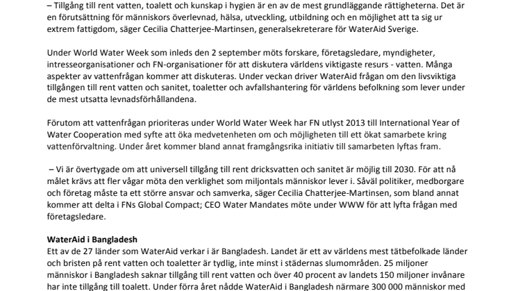 768 miljoner fortfarande utan rent vatten 