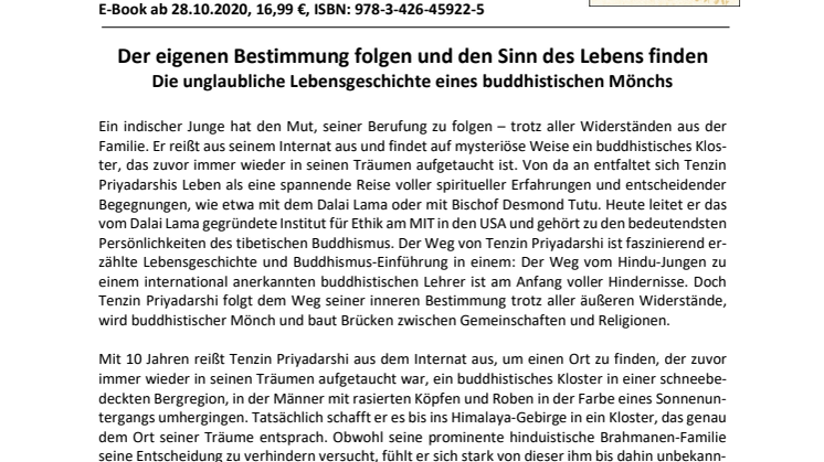 Presseinformation zum Buch