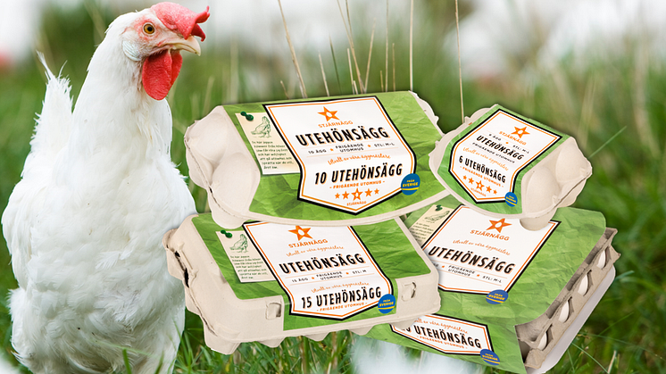 Stjärnägg erbjuder marknadens bredaste sortiment av Utehönsägg!