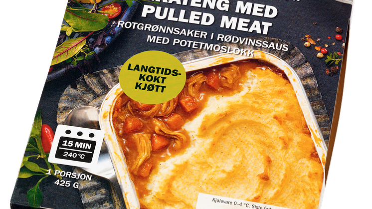 Nyhet - Fjordland Ovnsklar! Grateng med pulled meat