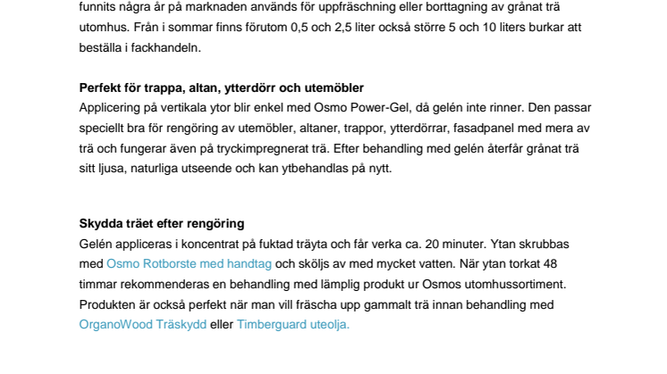 Rengöringsgelé med Power