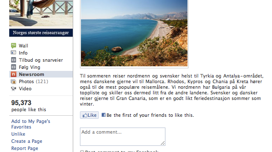 Mynewsdesk + Facebook = sant!
