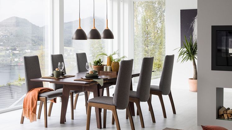 Stressless Laurel høy spisestue miljø