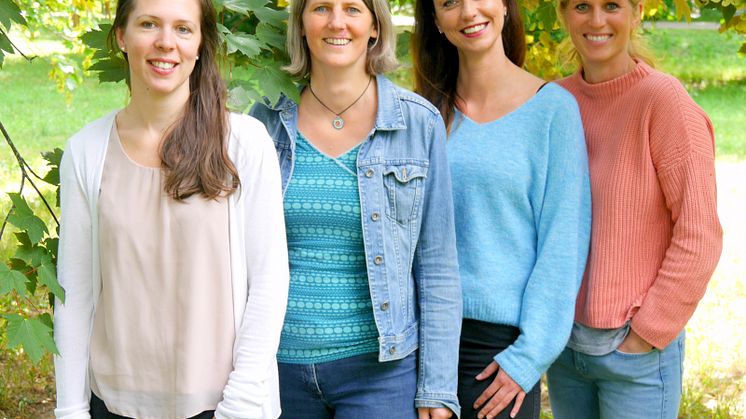 Annika Eckert, Anke Petermann, Nicole Grimm und Anne-Eva Muesse sind die Koordinatorinnen des Ambulanten Kinder- & Jugendhospizdienstes