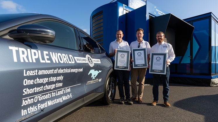 Triple record team 3, from left Kevin Booker, Fergal McGrath, Adam Wood