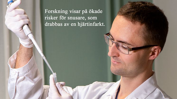 Snusare har ökad risk att dö av hjärtinfarkt 