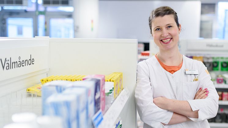 Anna Olsson på Kronans Apotek Hisings Backa. Foto Markus Andersson
