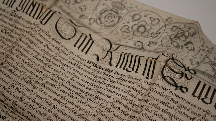 Many of the documents date from the 1600s and are written on vellum