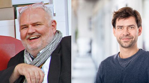 Tauschpartner: Prof. Dr. Andreas Foitzik (l.) und Thoralf Knitter. © TH Wildau | Christoph Miethke GmbH & Co. KG