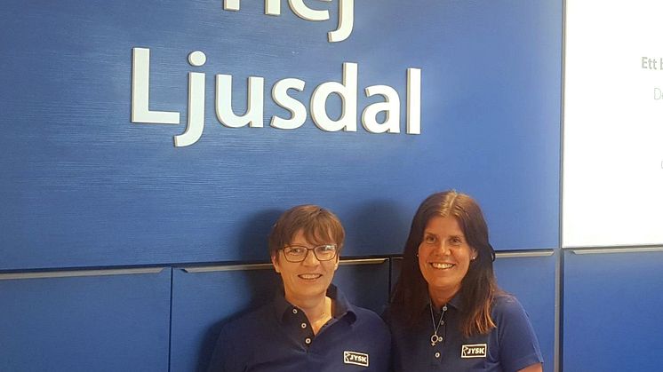 Butikschef Karin Nilsson och biträdande butikschef Annika Andersson. 