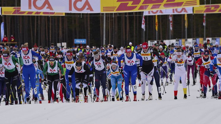 Starten TjejVasan 2015. 28 februari kl 09.00