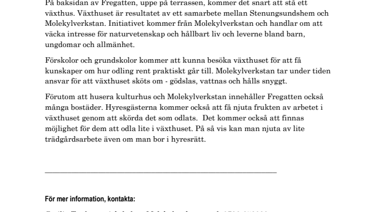 Stenungsundshem + Molekylverkstan = stadsodling