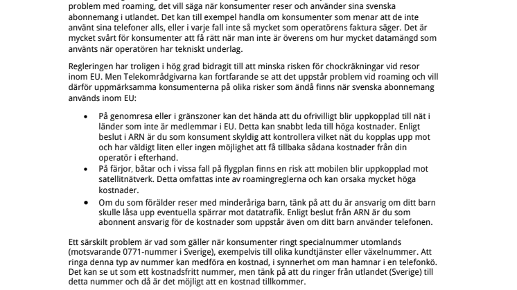 ​I sommarsemesterns spår – fler klagomål om roaming