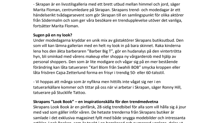 Söderchict när Skrapan möter våren