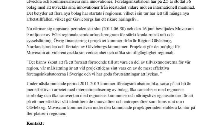 Gävleborgs Företagsinkubator tar nästa steg