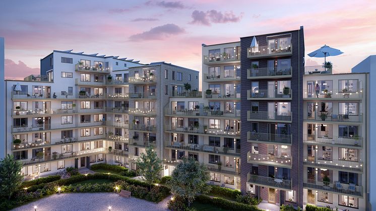 Brf Roslagsporten i Täby.