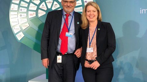 IFC CEO Philippe Le Houérou and Swedfund CEO Maria Håkansson at the global launch of the Operating Principles for Impact Management