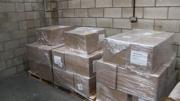 Op Ivanhoe NW20/15 Seized smuggled tobacco consignment HMRC 2