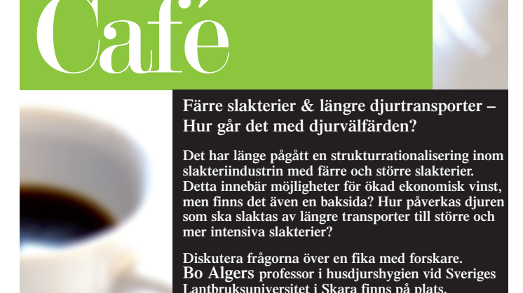 Science Café med SLU i Skara